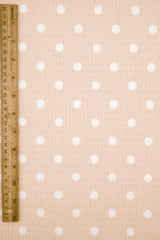 Polka Dot Crinkle Crepe Fabric