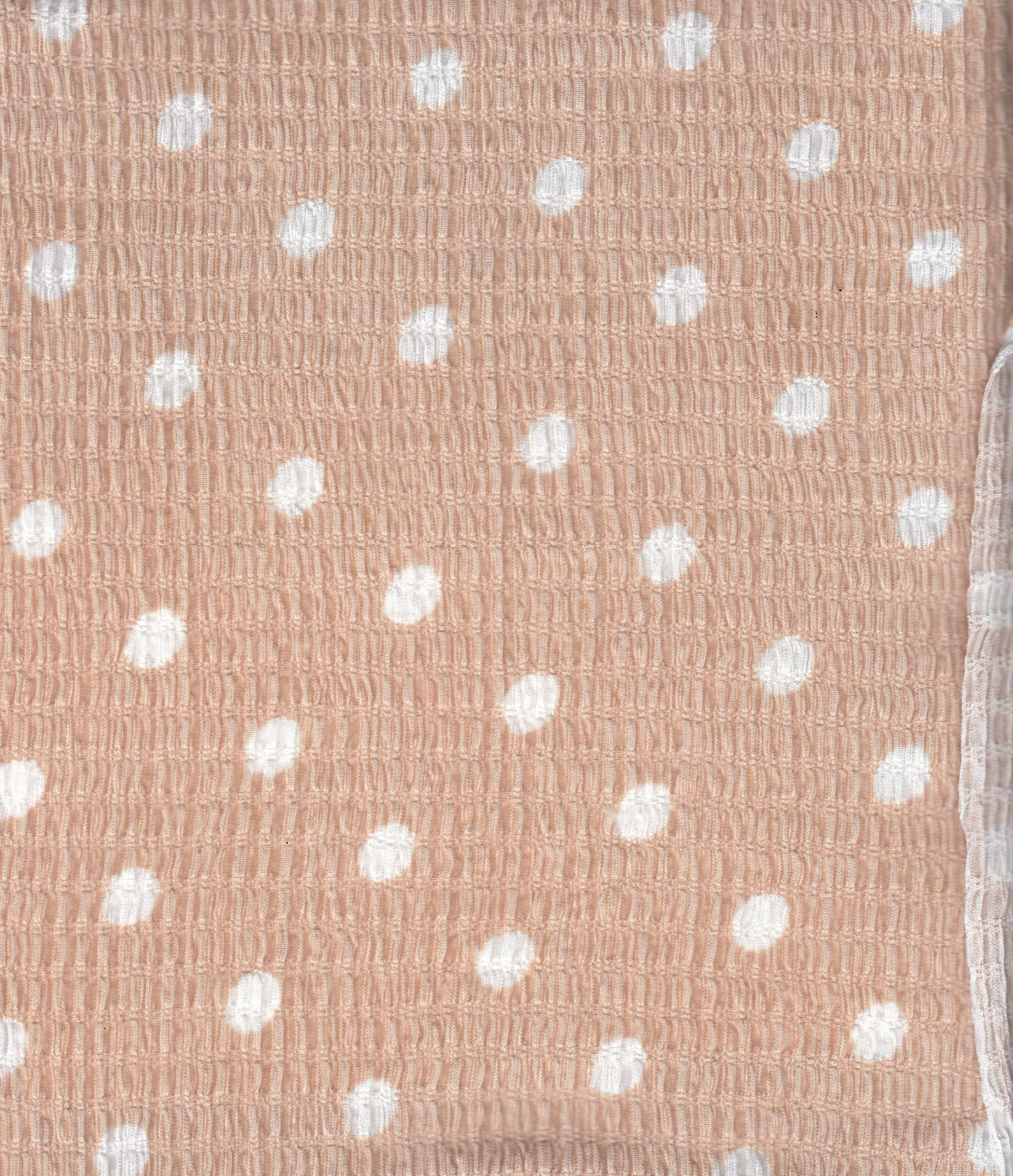 Polka Dot Crinkle Crepe Fabric