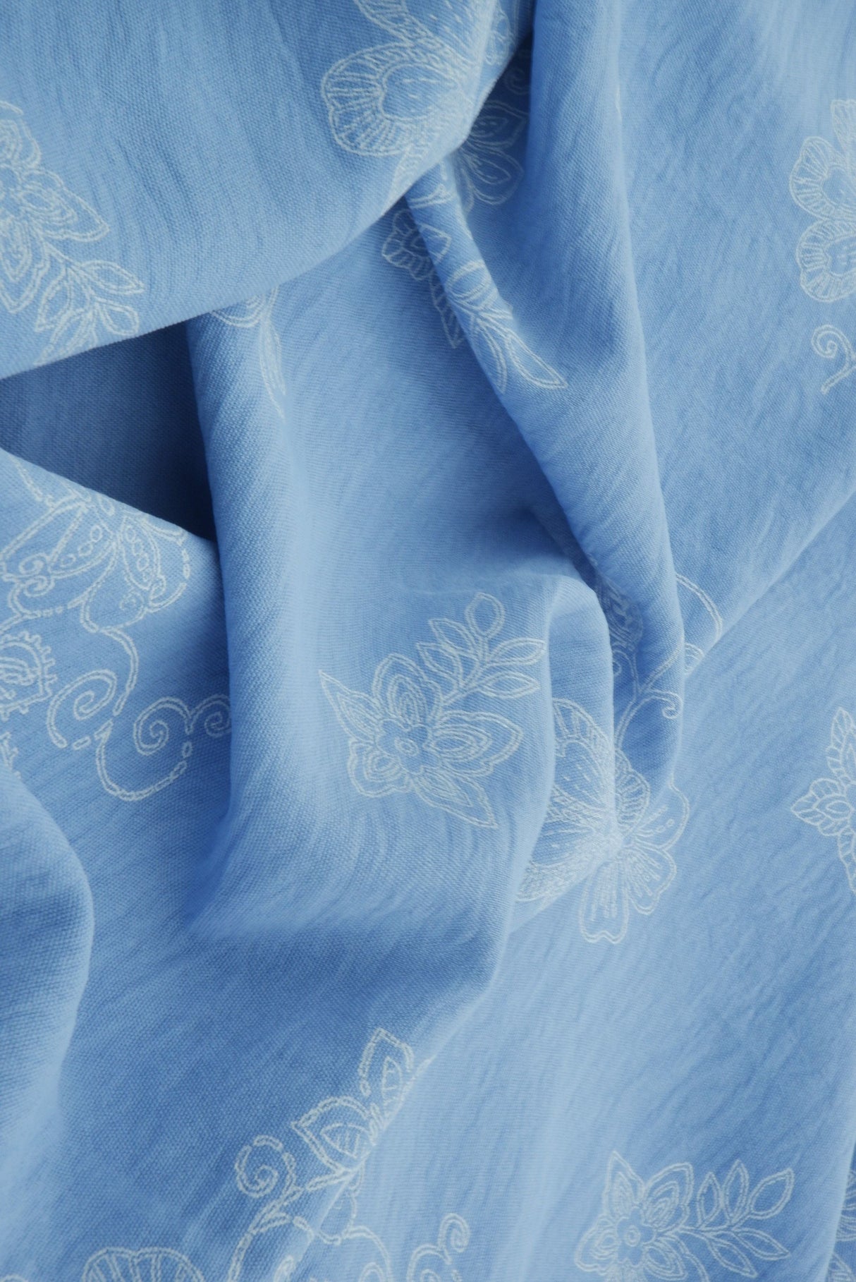 Flower Puff Print Airflow Woven