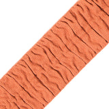 Italian Peach Ruched Stretch Wool Trimming - 1.5"