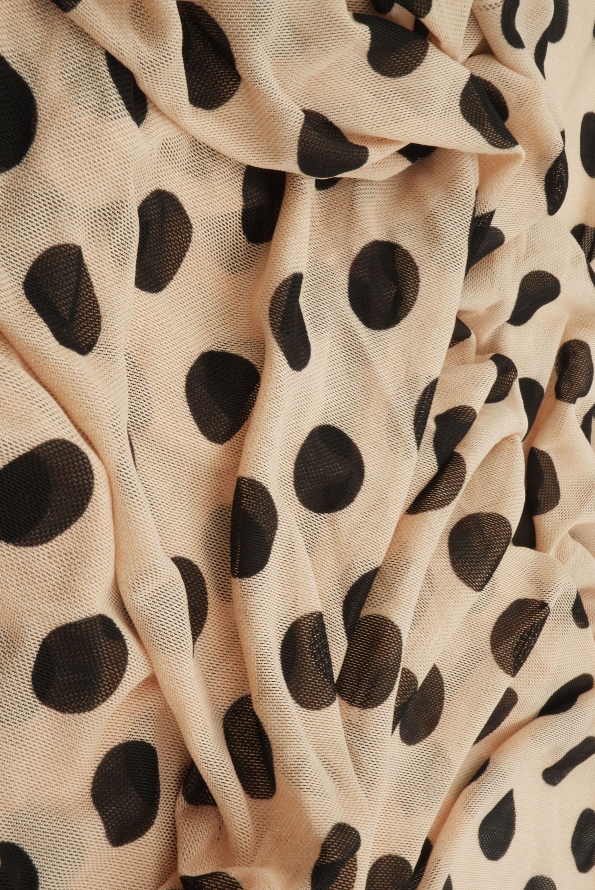 Polka Dot Mesh Print