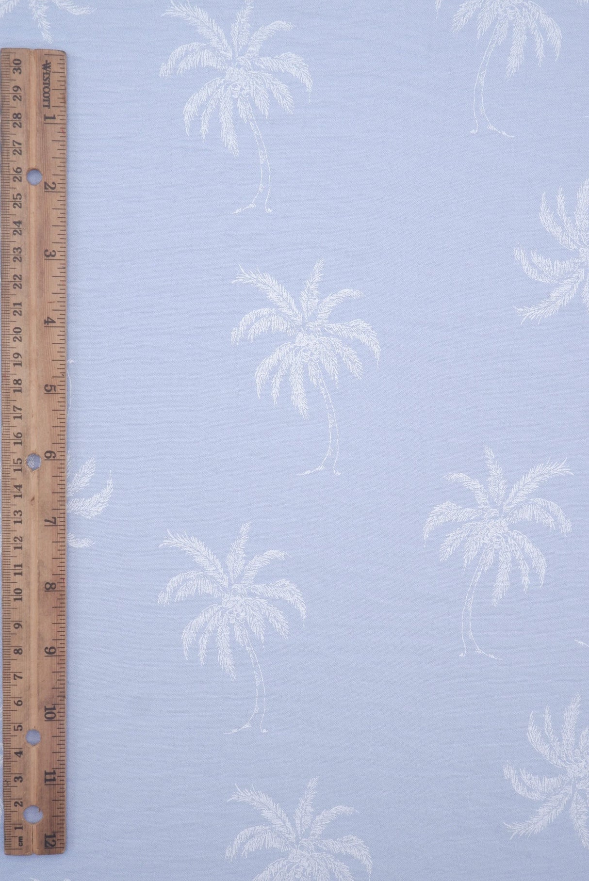 Palm Tree Puff Print Woven Fabric
