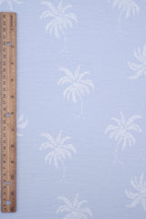 Palm Tree Puff Print Woven Fabric