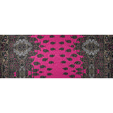 Digitally Implemented Pink/Green Border Print on a Butterfly Jacquard