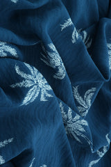 Palm Tree Puff Print Woven Fabric