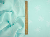Palm Tree Puff Print Woven Fabric