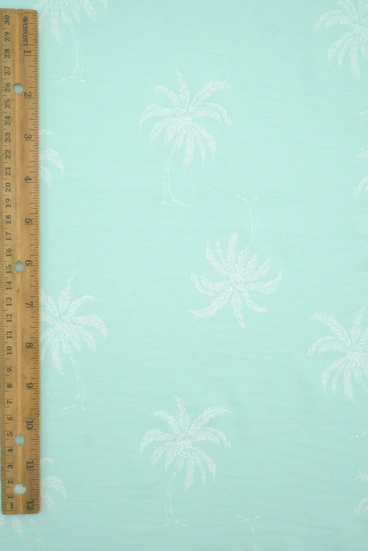 Palm Tree Puff Print Woven Fabric
