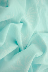 Palm Tree Puff Print Woven Fabric