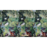 Digitally Printed Pleat Imitation Deer in a Forest on a Mikado/Twill