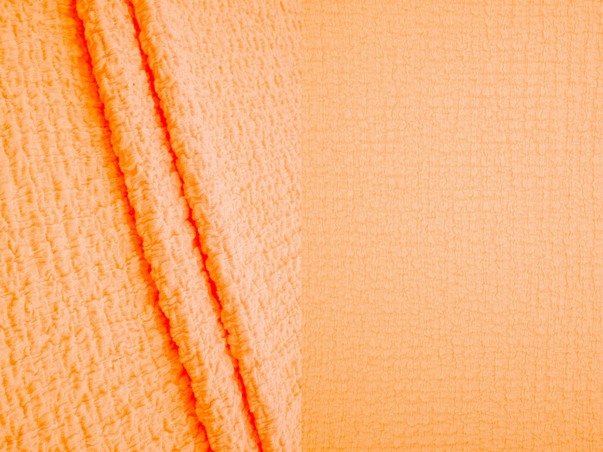 Waffle Crepe Solid Knit Fabric