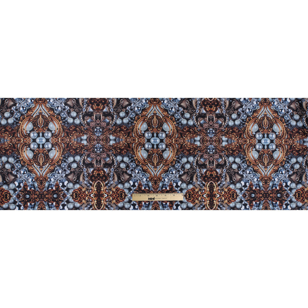 Digitally Printed Jewels and Gems on a Polyester Mikado/Twill