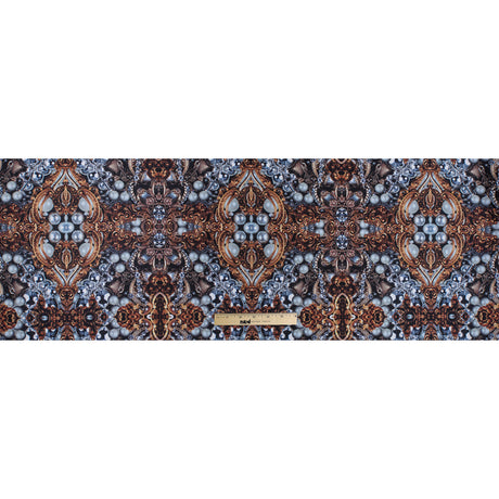 Digitally Printed Jewels and Gems on a Polyester Mikado/Twill
