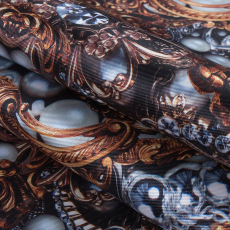 Digitally Printed Jewels and Gems on a Polyester Mikado/Twill