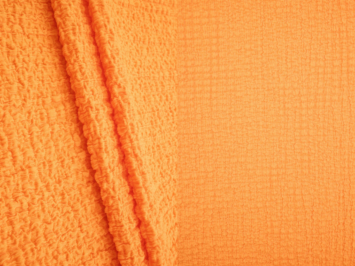 Waffle Crepe Solid Knit Fabric
