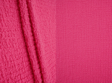 Waffle Crepe Solid Knit Fabric