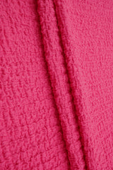 Waffle Crepe Solid Knit Fabric