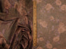 Foil Mesh Brown Leopard Floral Print