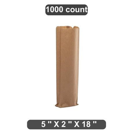 Tall Gusseted Paper Wine Bag 5" x 2" x 18"
