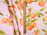 Printed Crinkle Crepe Fruit Orange Fabric