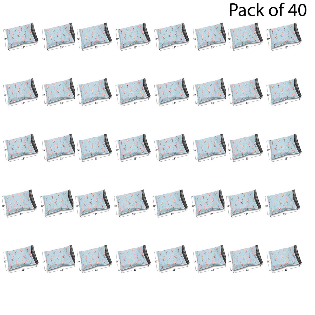 Design Poly Mailer Envelopes 10" x 13" Glossy Multi Pack & Design