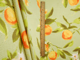 Printed Crinkle Crepe Fruit Orange Fabric