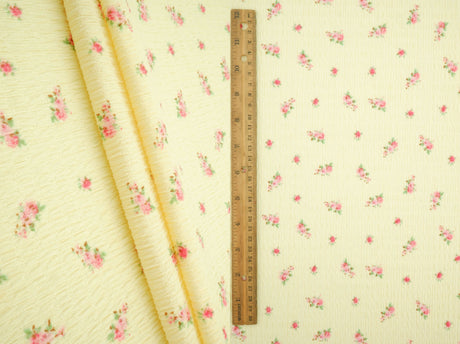 Ditsy Crinkle Crepe Print Crepe Fabric