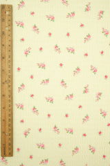 Ditsy Crinkle Crepe Print Crepe Fabric