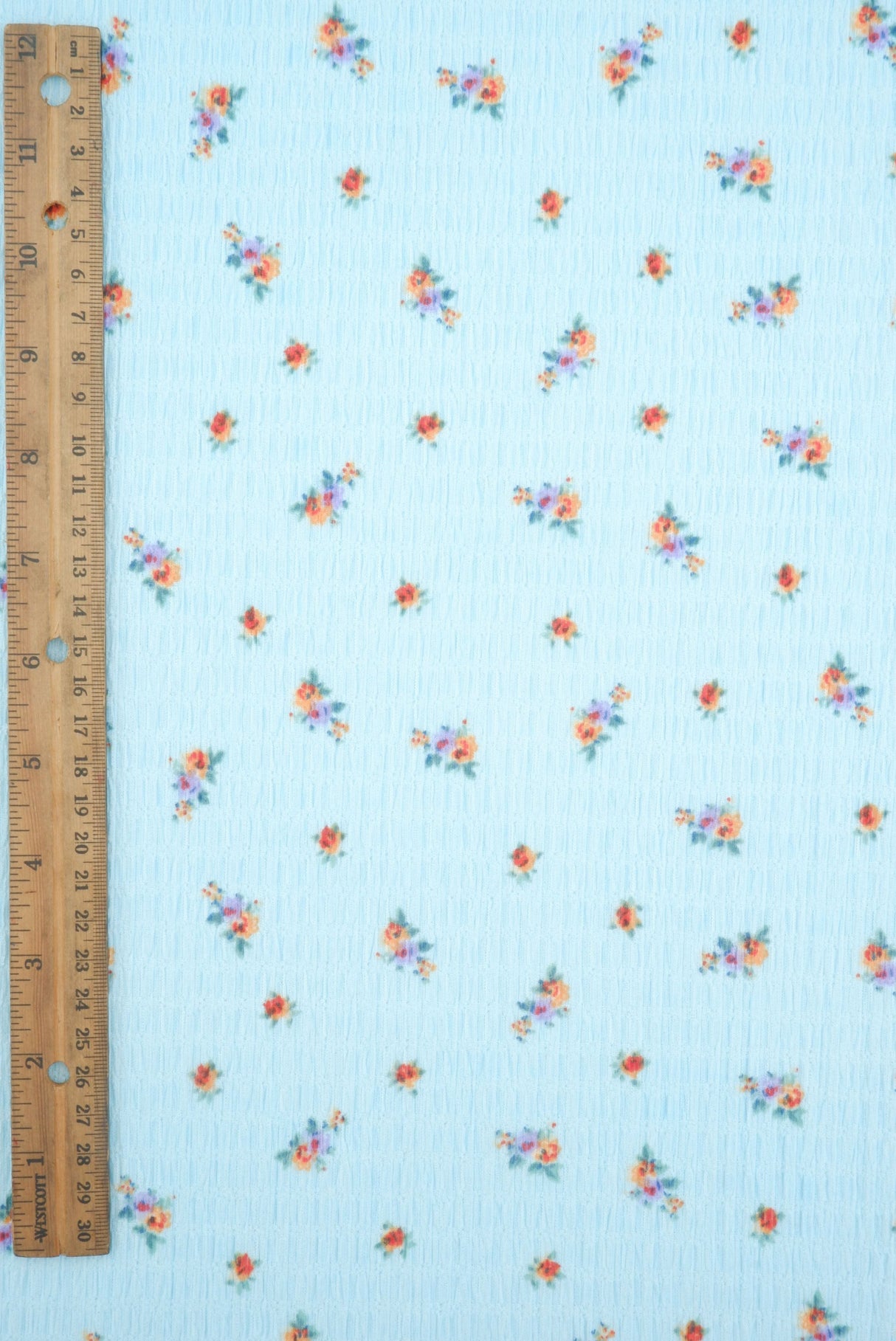 Ditsy Crinkle Crepe Print Crepe Fabric