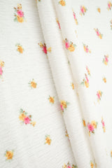 Ditsy Crinkle Crepe Print Crepe Fabric