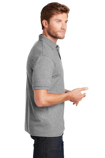 Hanes EcoSmart jersey knit sport shirt with collared polo design