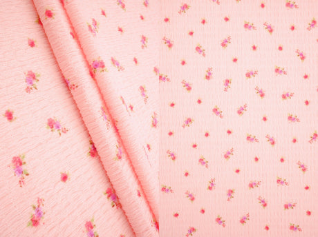 Ditsy Crinkle Crepe Print Crepe Fabric
