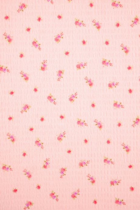 Ditsy Crinkle Crepe Print Crepe Fabric