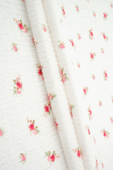 Ditsy Crinkle Crepe Print Crepe Fabric