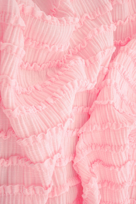 Crinkle Jacquard Knit Fabric