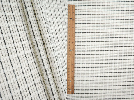 Jacquard Knit Cloudberry Check Fabric
