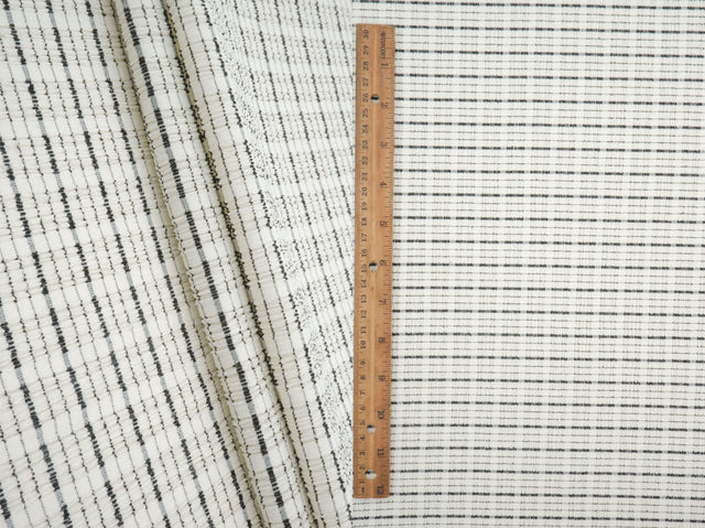Jacquard Knit Cloudberry Check Fabric