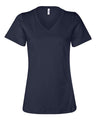 BELLA + CANVAS® Women Relaxed Jersey V Neck Short Sleeve T-Shirt