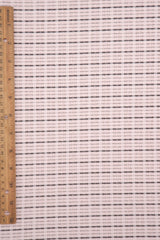 Jacquard Knit Cloudberry Check Fabric