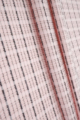 Jacquard Knit Cloudberry Check Fabric