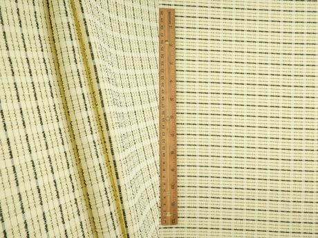 Jacquard Knit Cloudberry Check Fabric