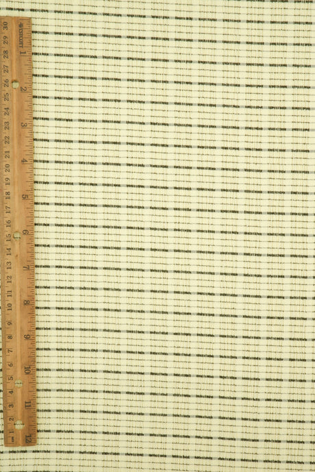 Jacquard Knit Cloudberry Check Fabric