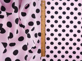 Polka Dot Airflow Woven Pink Fabric