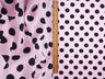 Polka Dot Airflow Woven Pink Fabric