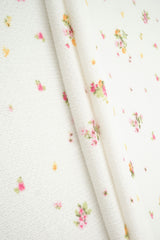 Crinkle Crepe Ditsy Floral Print Knit