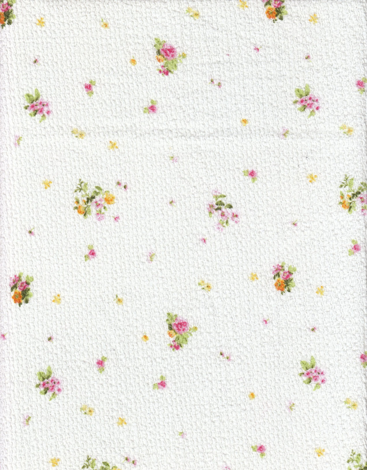 Crinkle Crepe Ditsy Floral Print Knit