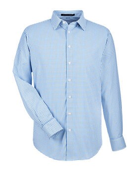 Devon & Jones® CrownLux Performance Men's Micro Windowpane Woven Shirt