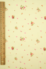 Crinkle Crepe Ditsy Floral Print Knit