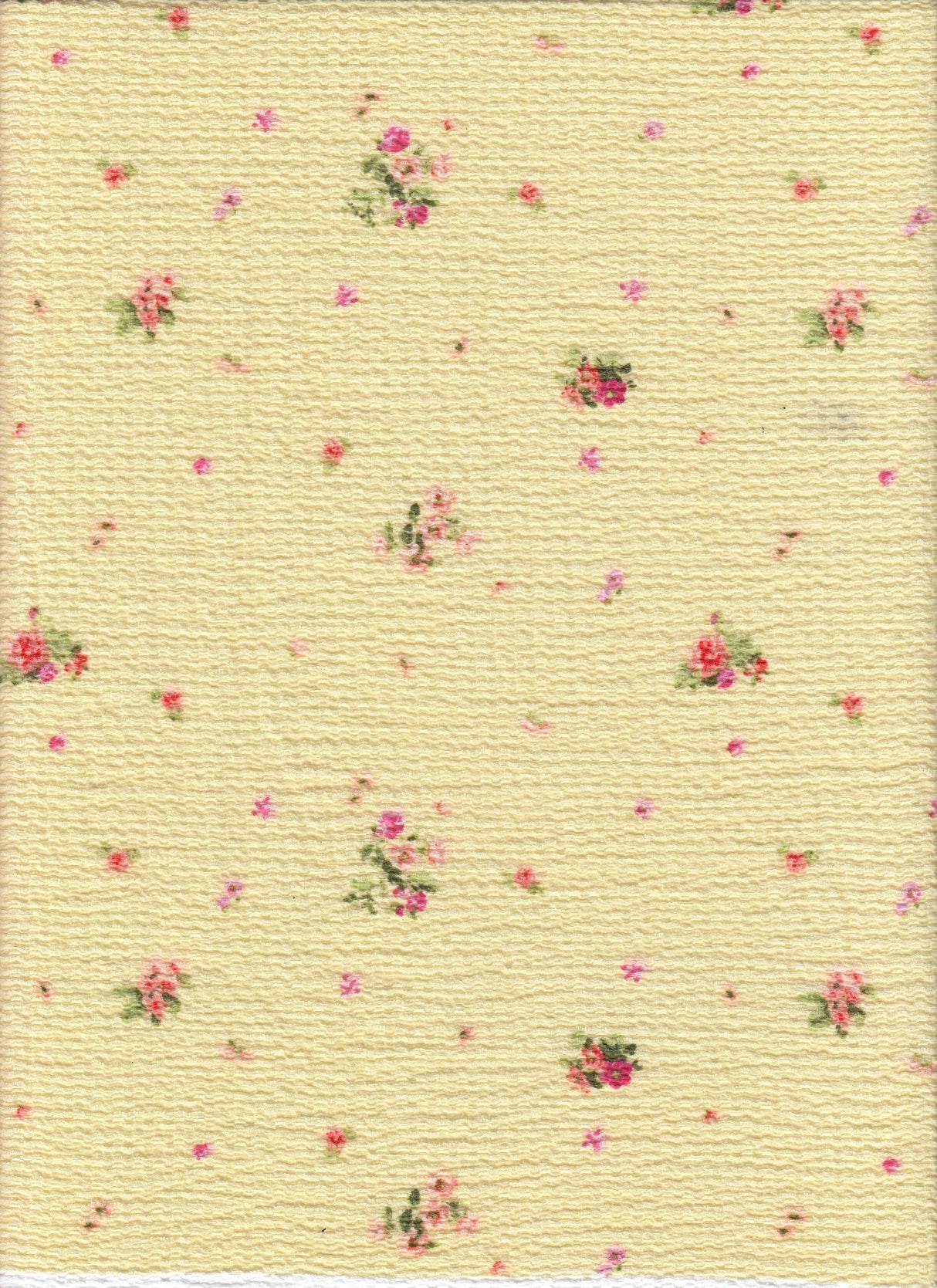 Crinkle Crepe Ditsy Floral Print Knit