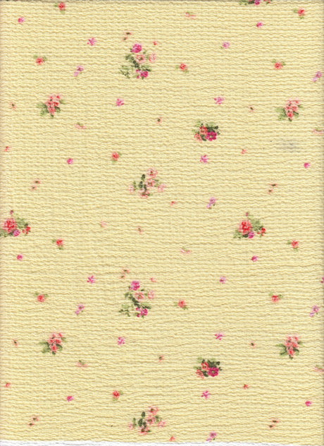 Crinkle Crepe Ditsy Floral Print Knit