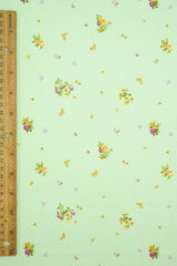 Crinkle Crepe Ditsy Floral Print Knit